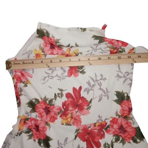 NWT DNA Couture Floral Spaghetti Strap Ivory Sun Dress Women's Size Small - Picture 5 of 7